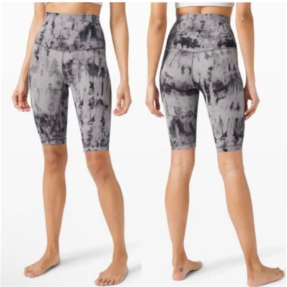 Lululemon Align Gray Tie-Dye Shorts - Sz 4 | 10”